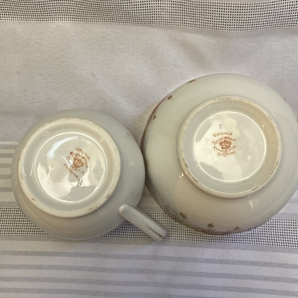 Rare Royal Albert sugar and cream set vintage “Virginia” - Picture 12 of 16